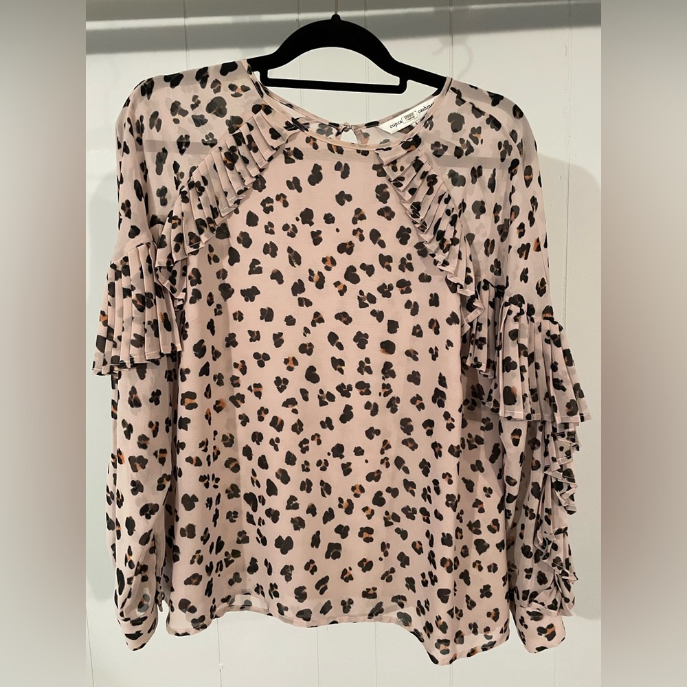 Cupcakes and Cashmere Leopard Print Top